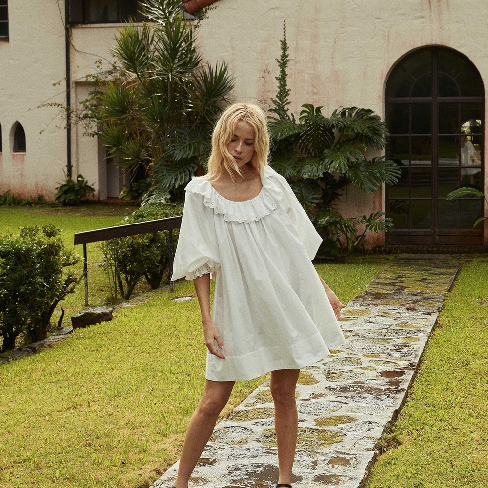 Doen Wynne Dress in Powder, XXS